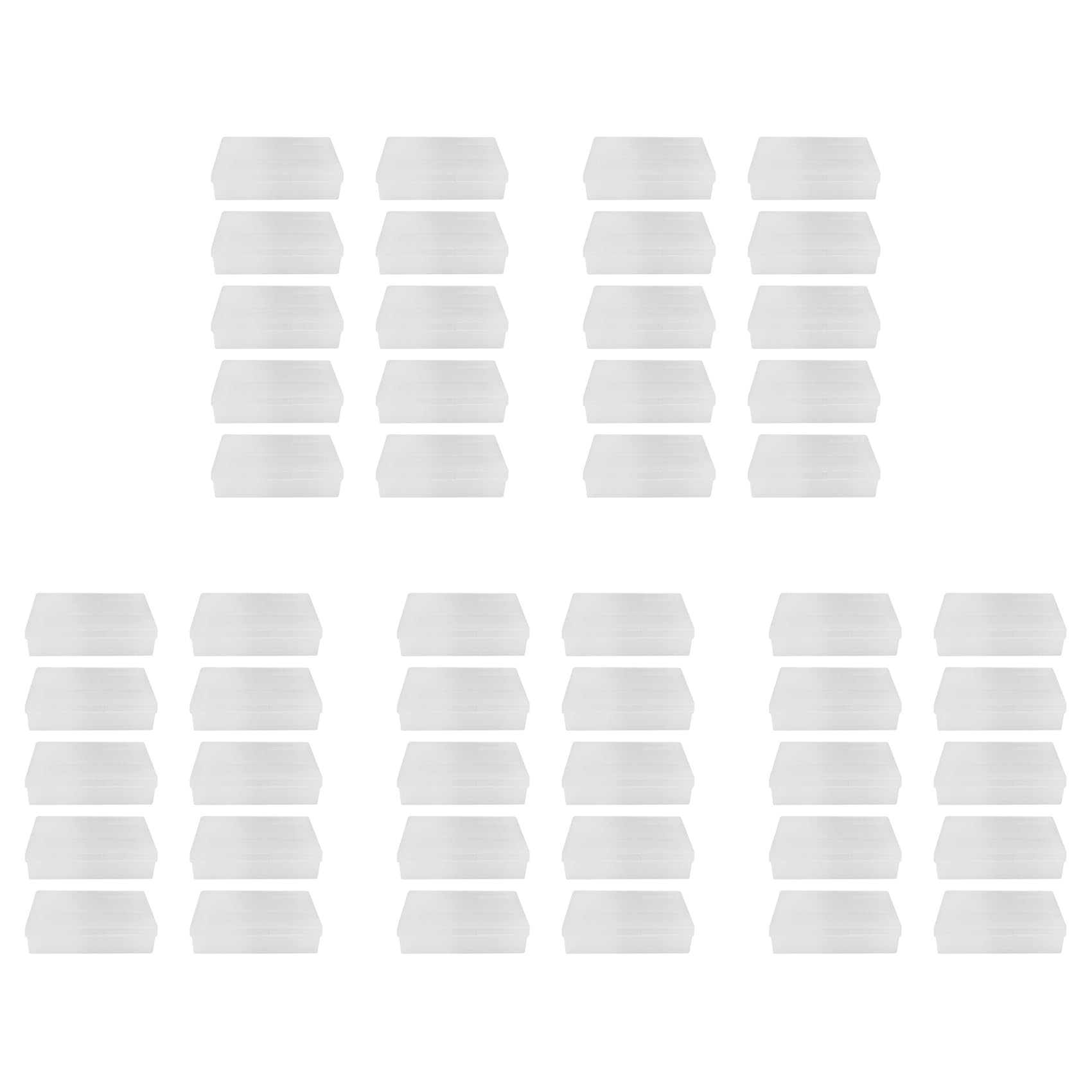50Pcs Box Trading Card Case Card Storage Organizer Clear Card Case Plastic Storage Box per carte da gioco