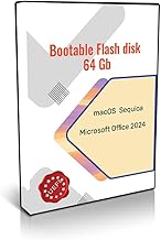 Unidad flash de arranque de 64 GB para MacOs Sequoia, Office 2024