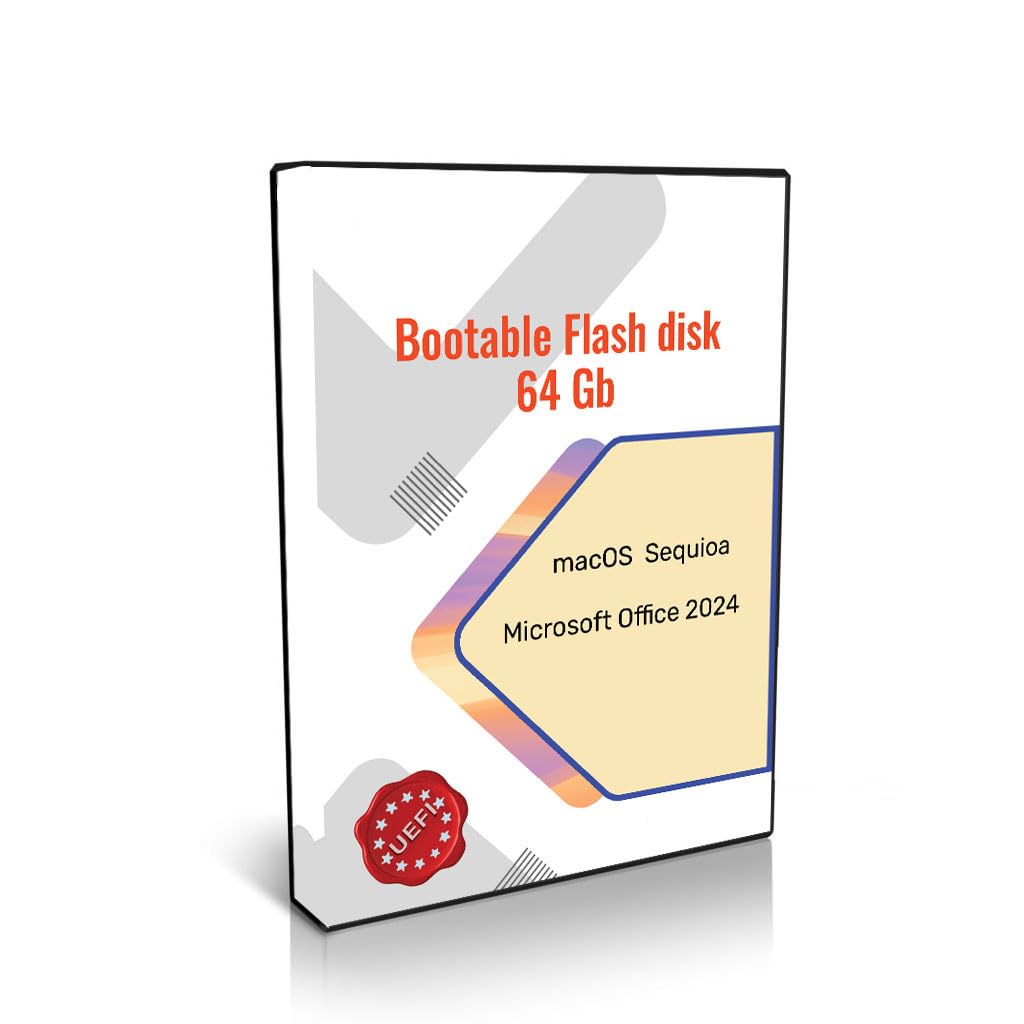64 GB Bootable Flash Drive MacOs Sequoia, Office 2024