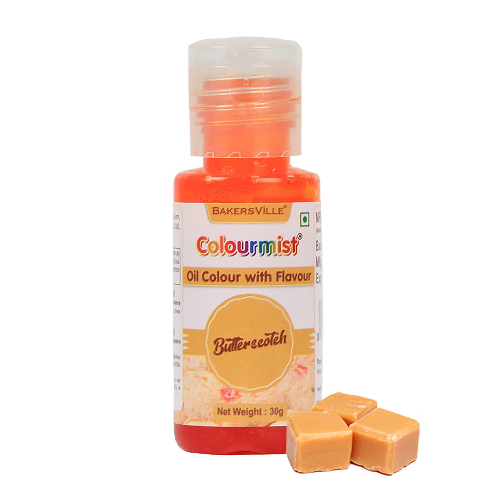 See full amazon price history chart for Colourmist Oil Colour With Flavour (Butterscotch), 30g | Chocolate Oil Butterscotch Flavour with Butterscotch Colour | Chocolate Oil Butterscotch Emulsion |, 30g Colourmist Oil Colour With Flavour (Butterscotch), 30g | Chocolate Oil Butterscotch Flavour with Butterscotch Colour | Chocolate Oil Butterscotch Emulsion |, 30g (B09MW48SKG) Amazon Price History, Amazon Price Tracker