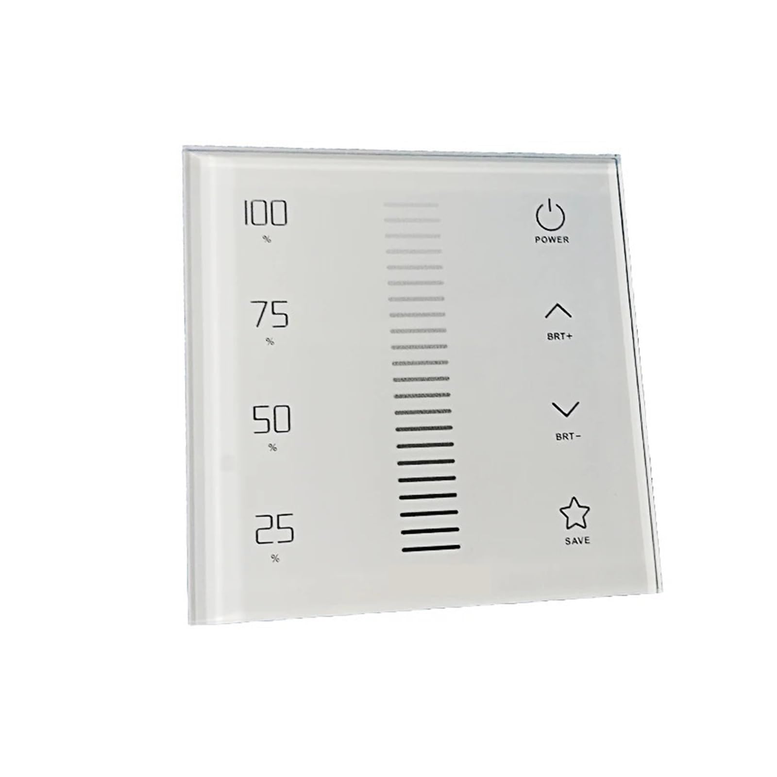Atenuador LED 0-10V para eliminar parpadeos en tiras de luz con panel de pared táctil moderno