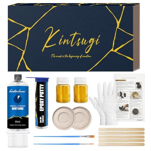 LAMXIN Kintsugi Reparatur Set, Kintsugi Set Reparieren Sie Ihre Aussagekräftige Keramik mit...