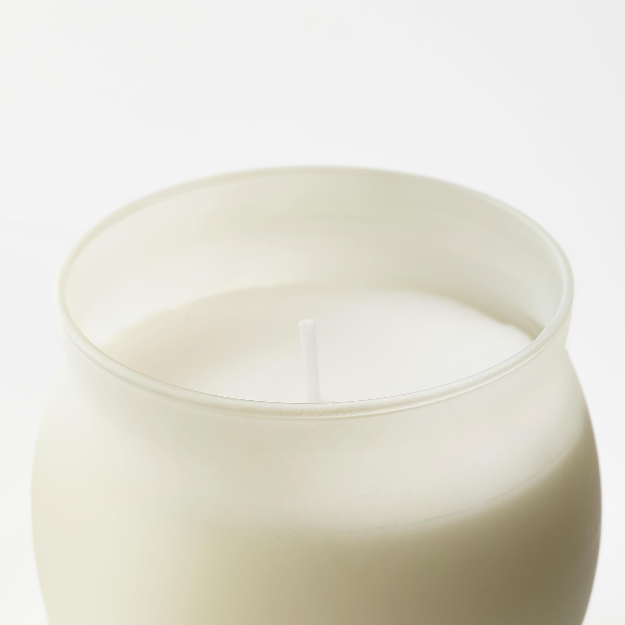 JÄMLIK - Vela perfumada en vidrio, 50 horas, vainilla/beige claro