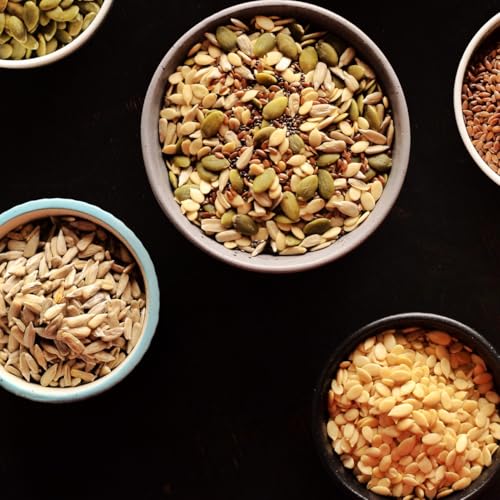Image of LILA DRY FRUITS 7 in 1 Seeds Mix 500g - Edible Seeds | Healthy Super Seeds Combo | Healthy Snacks | 100% Natural and Roasted Seeds | Mix Seeds for Eating | Diet Snacks | Superfood for Gifting