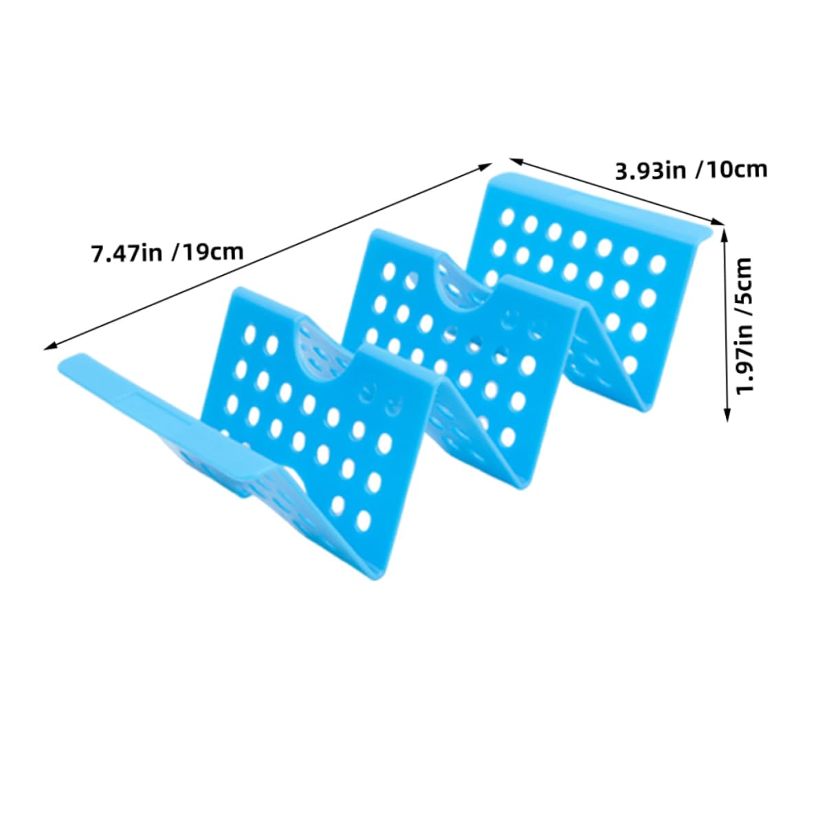 Ciieeo 8pcs Taco Holder W Shaped Stand Set Plastic Tortilla Organizer for Pancakes Tacos Party Serving Easy to Clean Dishwasher Safe Kitchen Accessory