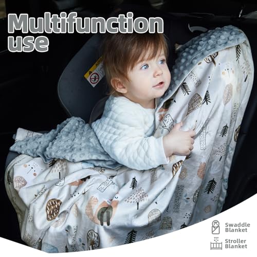 Couverture pour bébé unisexe en polaire doudou pour nouveau-né