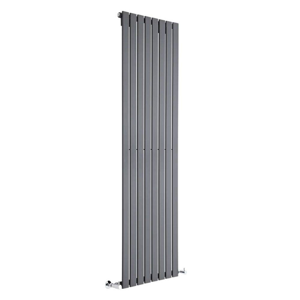 Milano Alpha Anthracite Vertical Single Flat Panel Radiator - 1780mm x 560mm