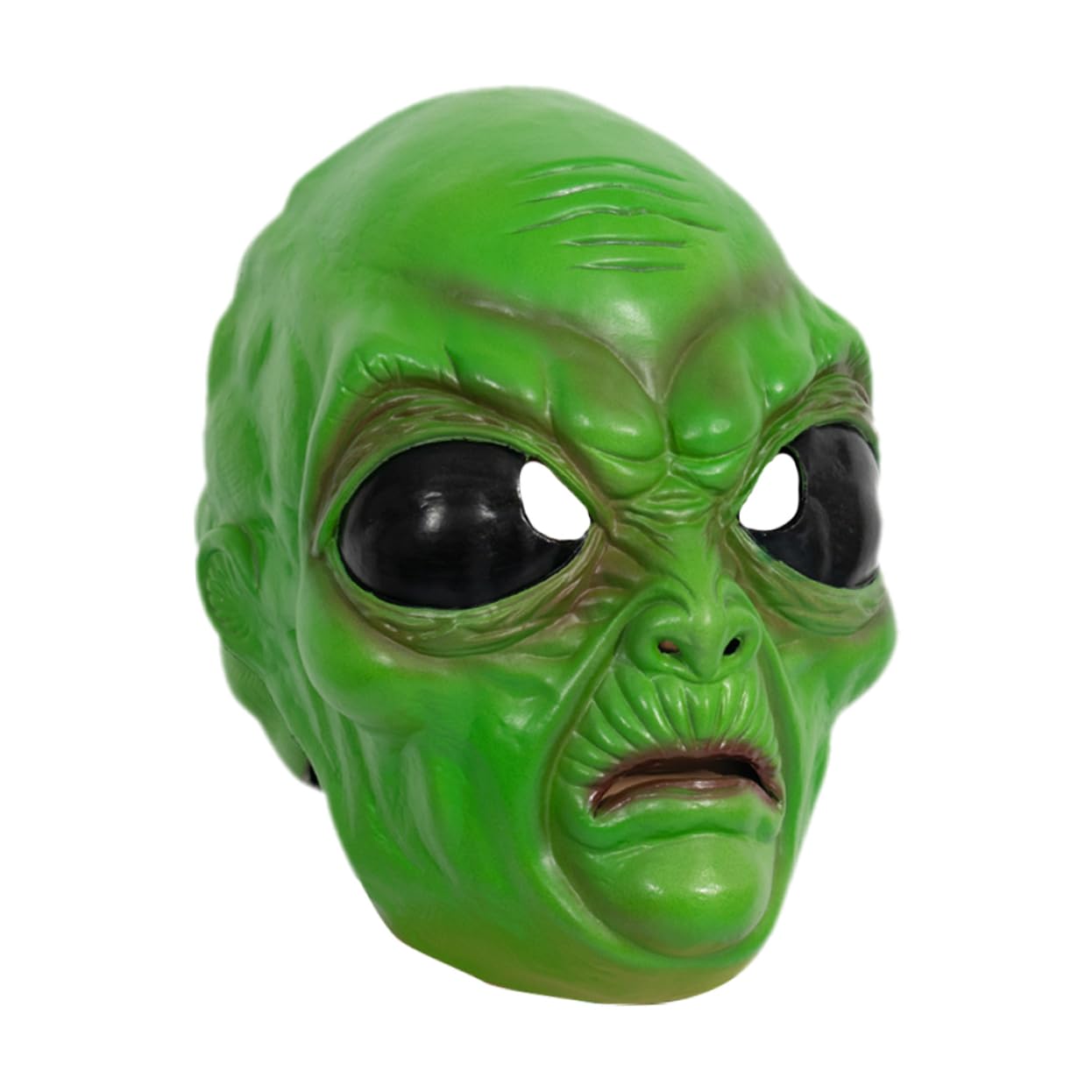 iplusmile Máscara de Alienígena Verde para Halloween y Cosplay Cabeza Disfraz Escalofriante Accesorios para Fiesta y Fotografía