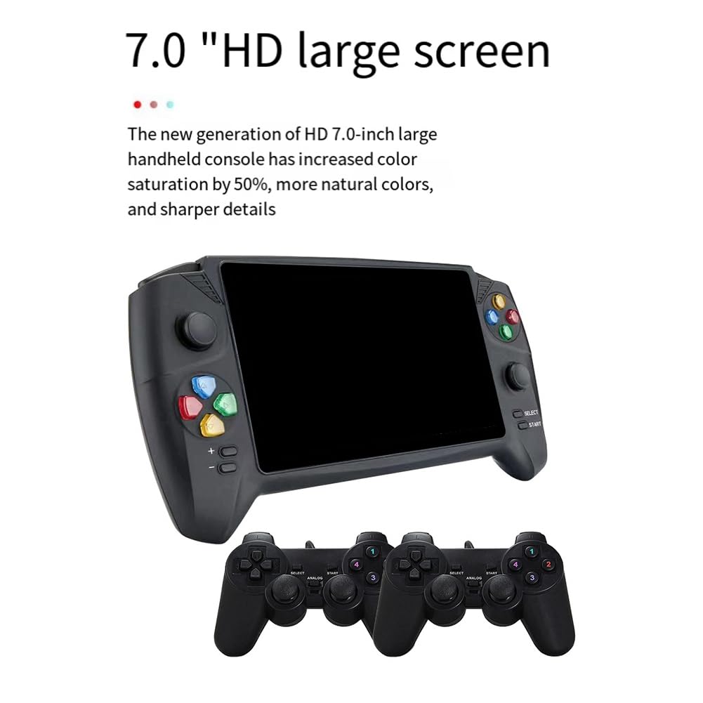 Consola de Juegos Retro PortáTil Pantalla HD de 7 Pulgadas Consola de Videojuegos PortáTil con 10000 Juegos Gratuitos Consola PortáTil