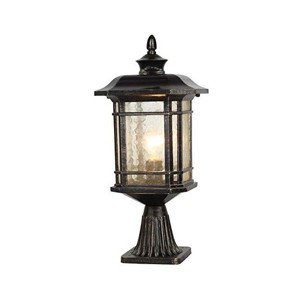Lampadaires de porte et appliques murales d'éclairage extérieur pour allée et cour de villa