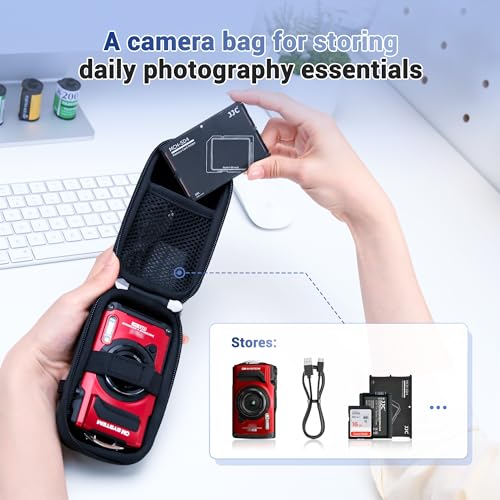 Jjc HSCC-TG Hard Belt Camera Travel Case With Shoulder Strap Carabiner,Compact Camera Pouch thumb #5