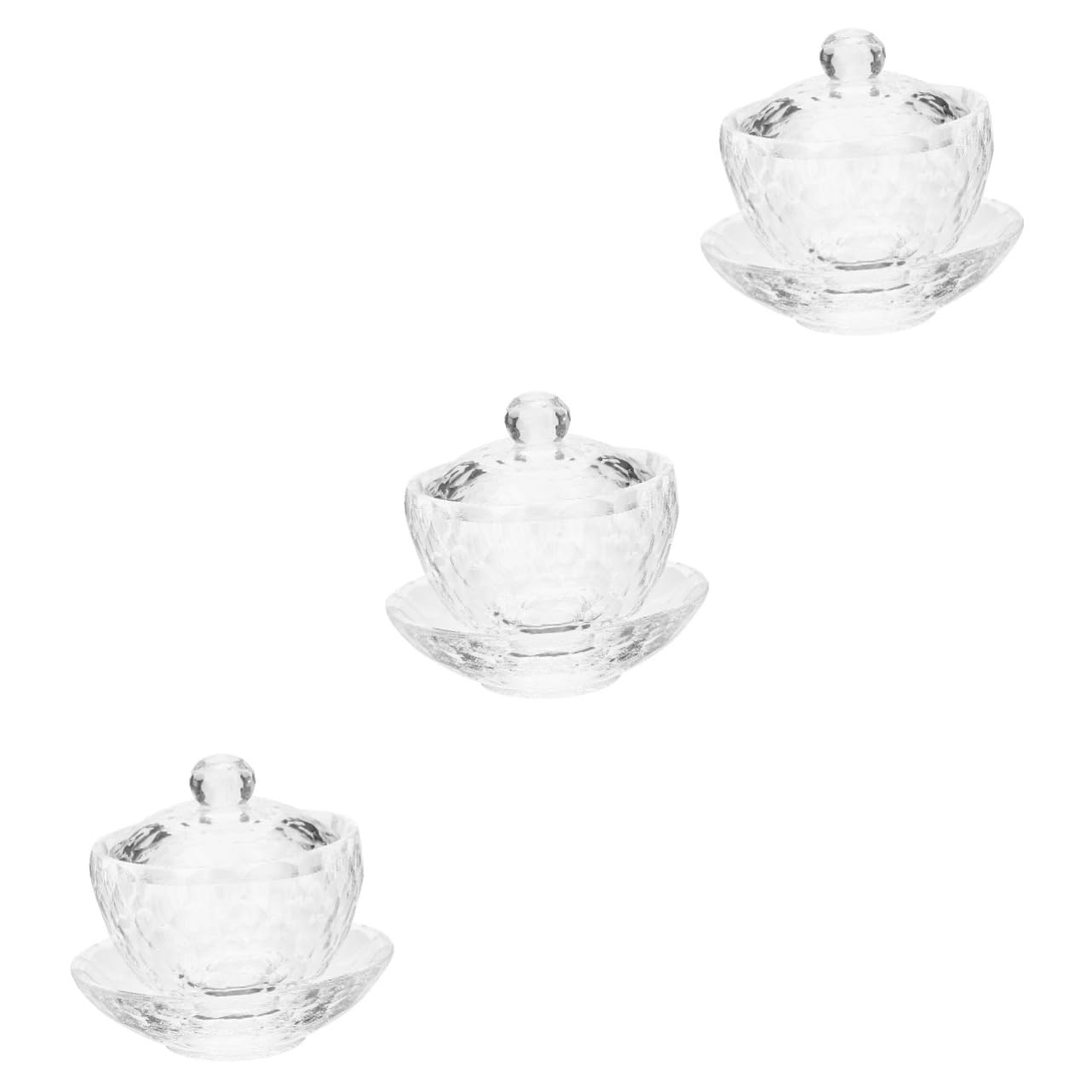 PRETYZOOM 3 Pezzi Di Accessori Per Altare in Cristallo Forniture Per Altare Del Buddha Calici Per Altare Di Meditazione Ciotole Per Offerte