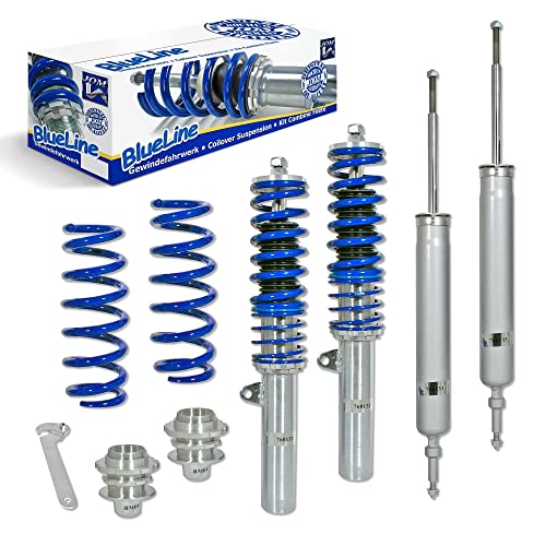 JOM Car Parts & Car Hifi GmbH 741027 Suspension combiné fileté Blueline Réglables - Amortisseurs filetés - Tuning Kit Complet - Qualité Allemande