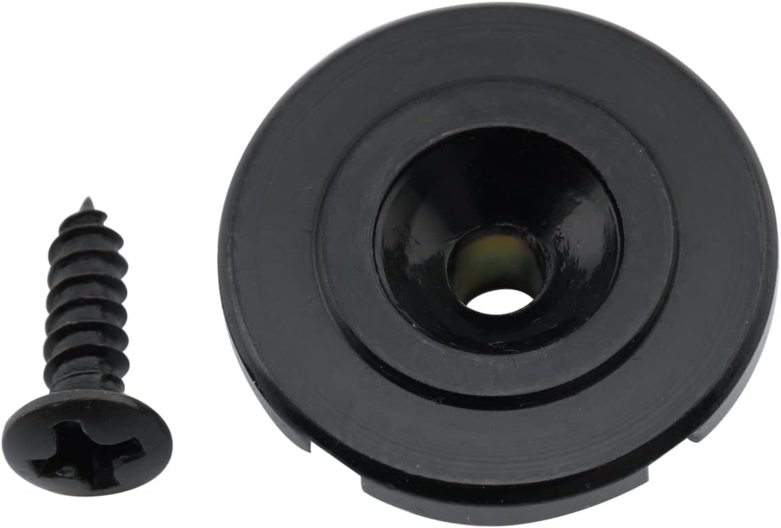 Musiclily Pro Steel Vintage Round Bass String Guide Retainer Tree for Precision/Jazz Bass Electric Bass, Black