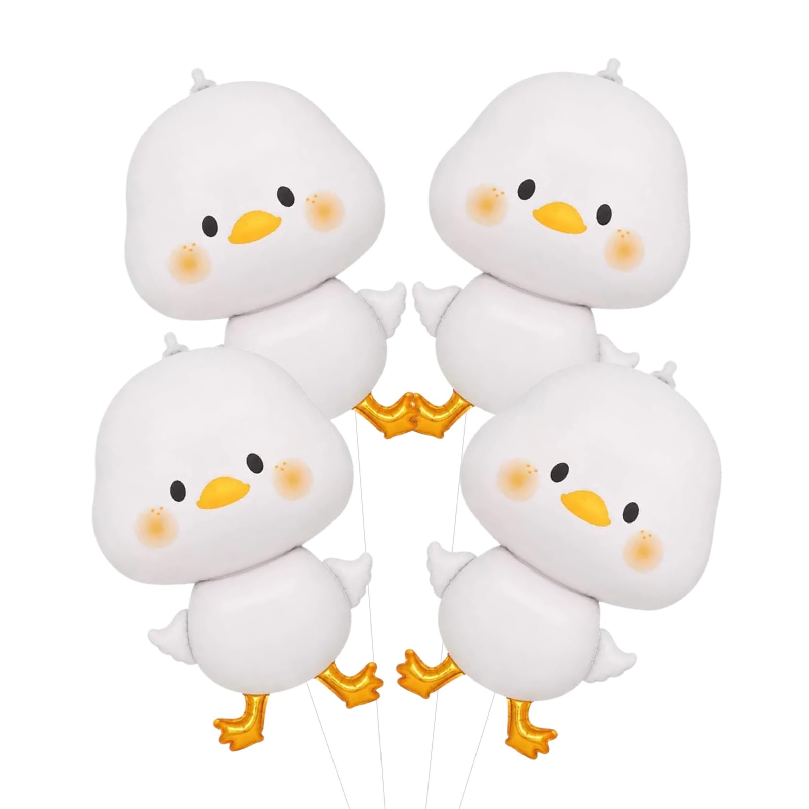 Cute White Duckling Foil Balloons Farm Animal Mylar Balloon