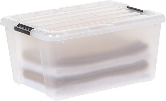 IRIS USA 45 Quart Plastic Storage Container Bin with Latching Lid - Thumbnail 4