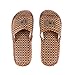Holibanna Rattan Stroh Slipper Bambus Slip on Schuhe Sommer Wohnungen Rutschen für Unisex Erwachsene