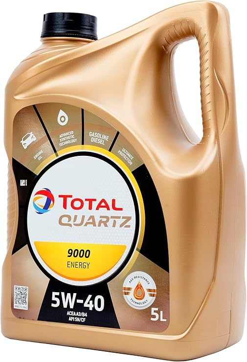 TOTAL Olio lubrificante per motori Total Quartz 9000 Energy 5W-40 5 litri-