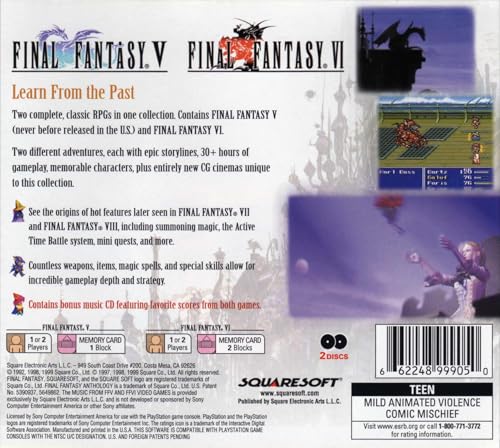Image of Final Fantasy Anthology - PlayStation (Renewed)