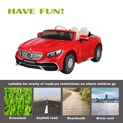 image for TOBBI Car 12V Licensed Mercedes-Maybach S650 Ride on Car with Parental