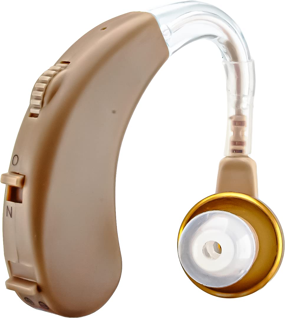Enlinea Behind-The-Ear Hearing Aid Personal Sound Amplification Product Machine For Ear Old Age People | Suitable For Mild To Moderate Hearing Loss (ENL-138, Color-Beige, Pack of 1) (B0BD1RV27J) Amazon Price History, Amazon Price Tracker