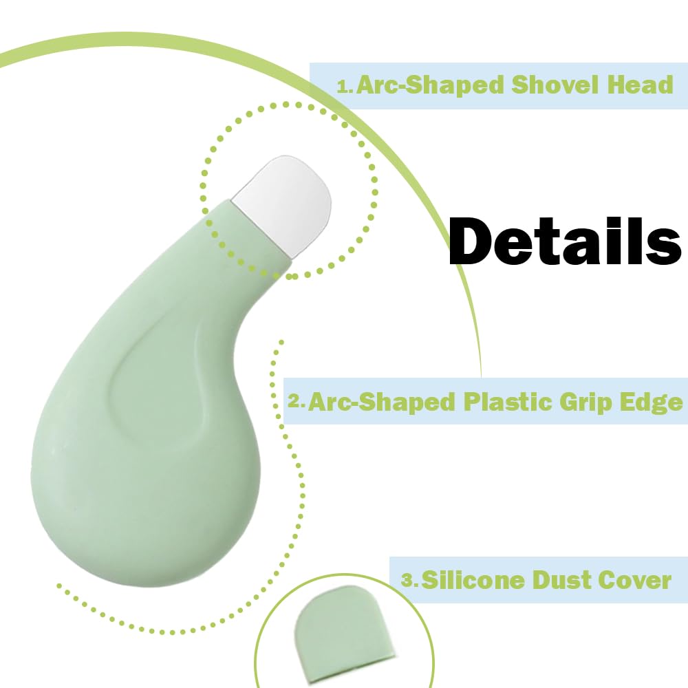 2 PCS Silicone Nose Blackhead Remover Professional Skin Pore Spatula Metal Pimple Popper with Dual Head for Removing Blemish Comedone Whiteheads - Image 3