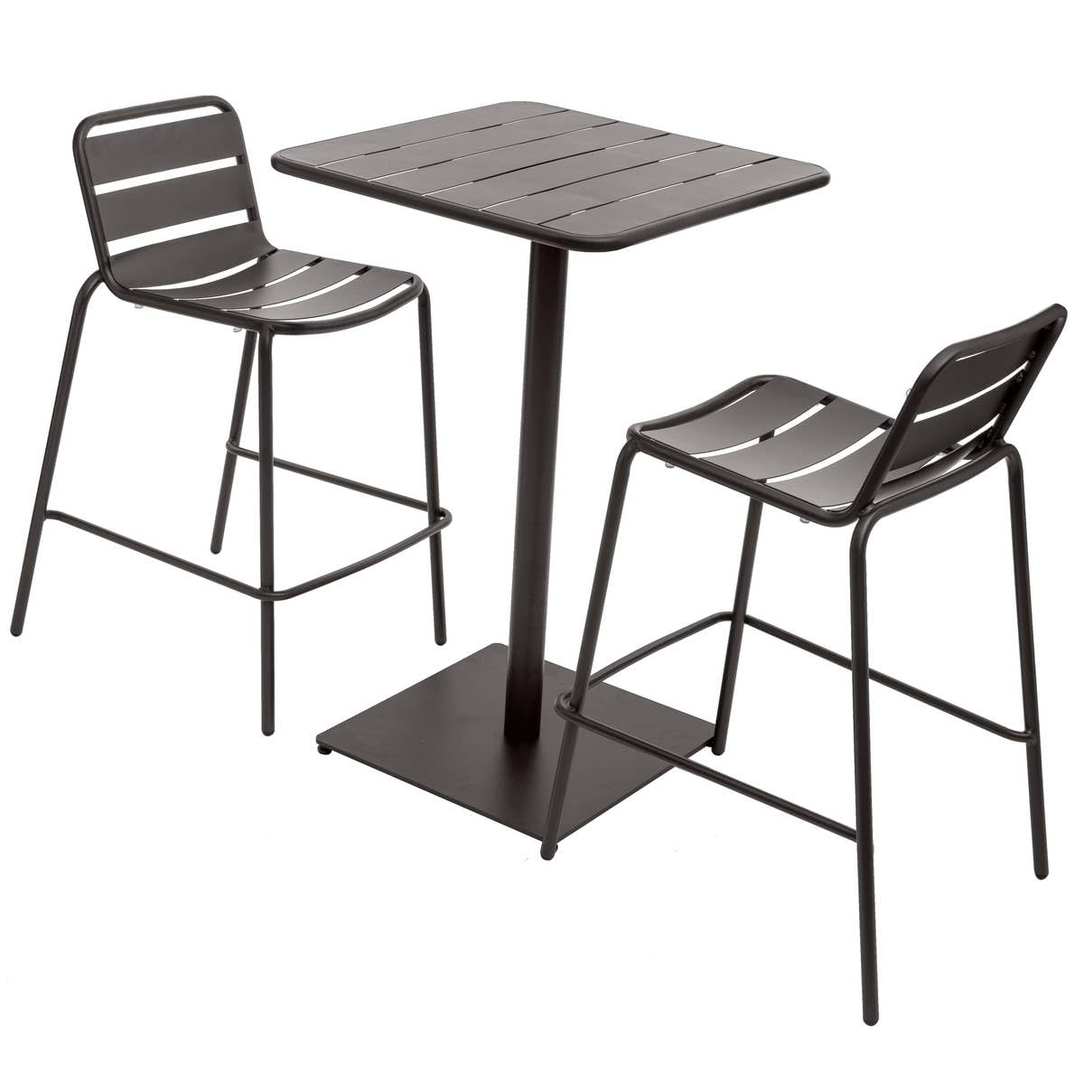 Hespéride Table Haute extérieur Phuket Graphite