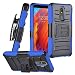 Produktbild Schutzhülle für LG Aristo 4+ / 4 Plus, LG Prime 2 LM-X320, Hybrid-Schutzhülle mit Ständer und Gürtelclip, CV1 Blue/Black