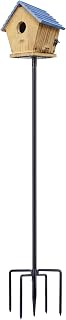 Bird Feeder Pole, Bird House Pole for Outdoors Heavy Duty, 5 Base Prongs Adjustable Bird Feeder Stand for Bird House