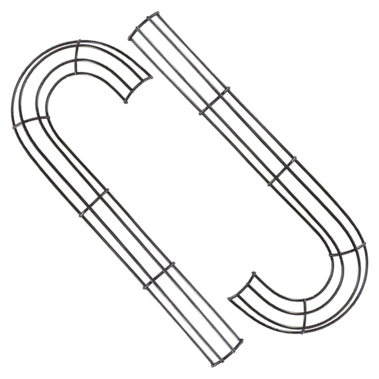 HOLIDYOYO Wreath Making Tool Iron Wreath Frame Candy Cane Shaped DIY Christmas Decor Holiday