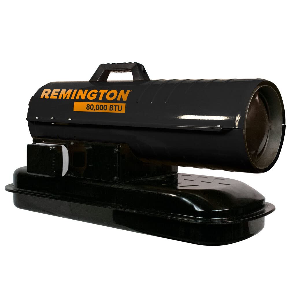Remington REM-80TBOA-KFA-B Duo Power Battery Kerosene/Diesel Forced Air  Heater w/Thermostat—80,000 BTU,Black : Home u0026 Kitchen - Amazon.com