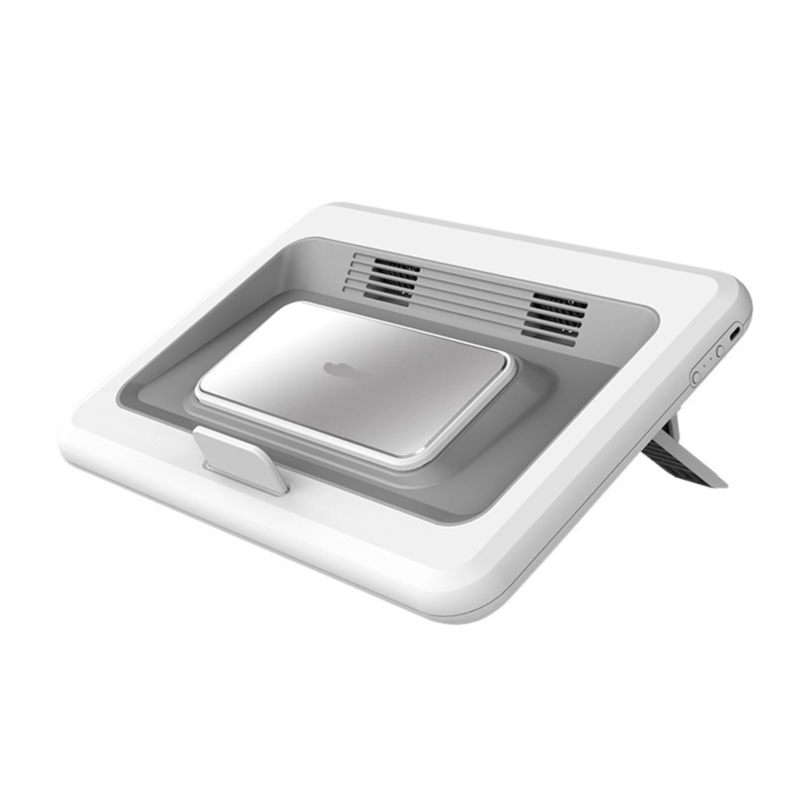 Refroidisseur d'ordinateur Portable sans pales Double Turbo 9V2A, Haute Puissance, réglage de l'angle à Six Vitesses, adapté jusqu'à 21 Pouces