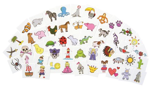 Eduplay Kiga - Kit de tatuajes (96 piezas)
