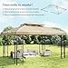 Imagen de Outsunny Techo de Repuesto para Cenador, 4x3 m