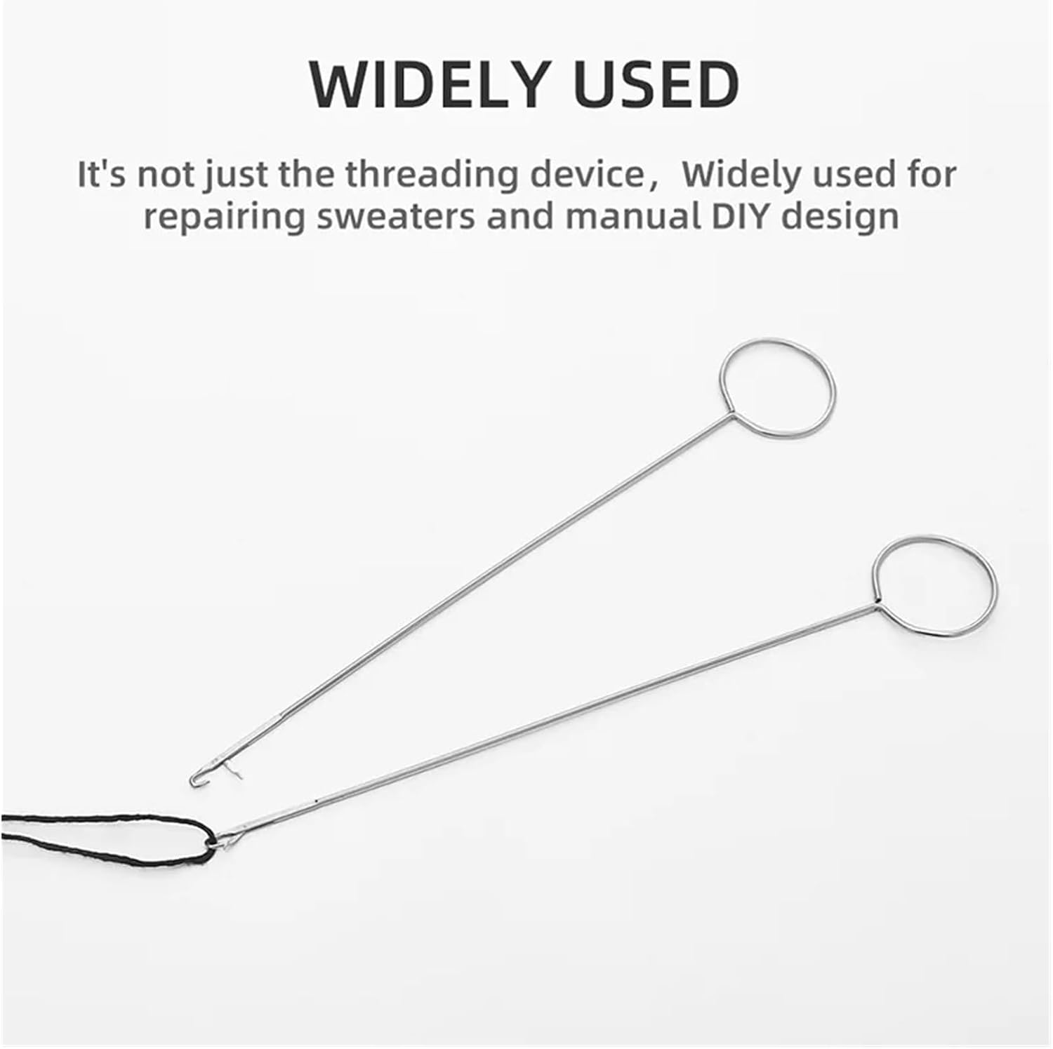Loop Turner Sewing Tool Stainless Steel Sewing Ring Hook Rotating Fabric Tube Belt Belt Strip Home Tool Accessories(17.5cm)
