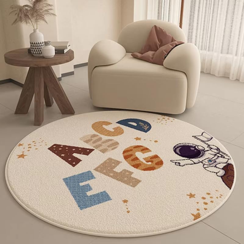 Tapis de chevet antidérapant lavable de 170 cm style dessin animé