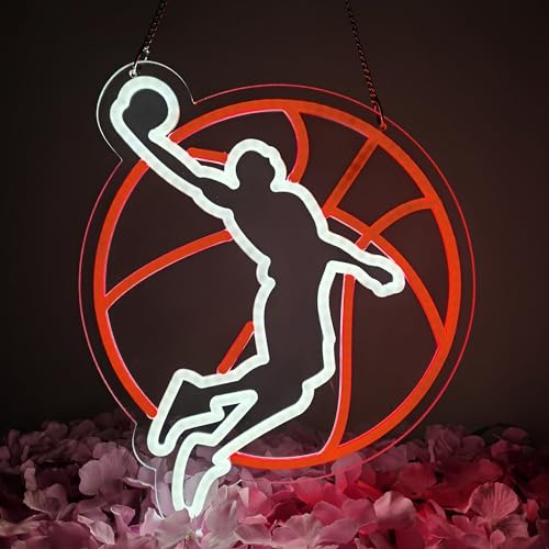 Basketball Neon Sign Night light for Bar Club Bedroom Hotel Pub Cafe Wedding Birthday Party Gifts