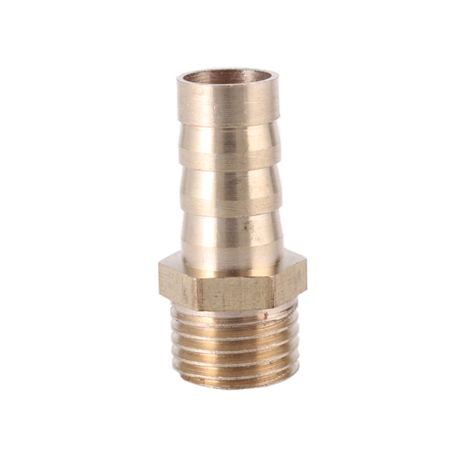 Adaptateur de tuyau d'arrosage en laiton, raccord cannelé de 6 mm à 25 mm, 8 mm, 10 mm, 1/8", 1/4", 3/8", 1/2", 3/4", 1", connecteur mâle BSP, adaptateur coupleur en cuivre (taille : cannelé de 8 mm