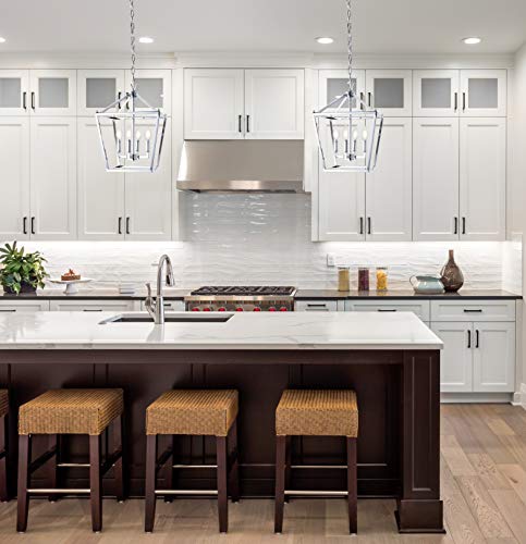 Jonathan Y Jyl7436C Pagoda Lantern Dimmable Adjustable Metal Led Pendant Classic Traditional Farmhouse Dining Room Living Room Kitchen Foyer Bedroom Hallway, 12 In, Chrome #TOP4