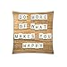 HZLM Do More What Makes You Happy Housse de coussin en bois avec citations de motivation 45 x 45 cm
