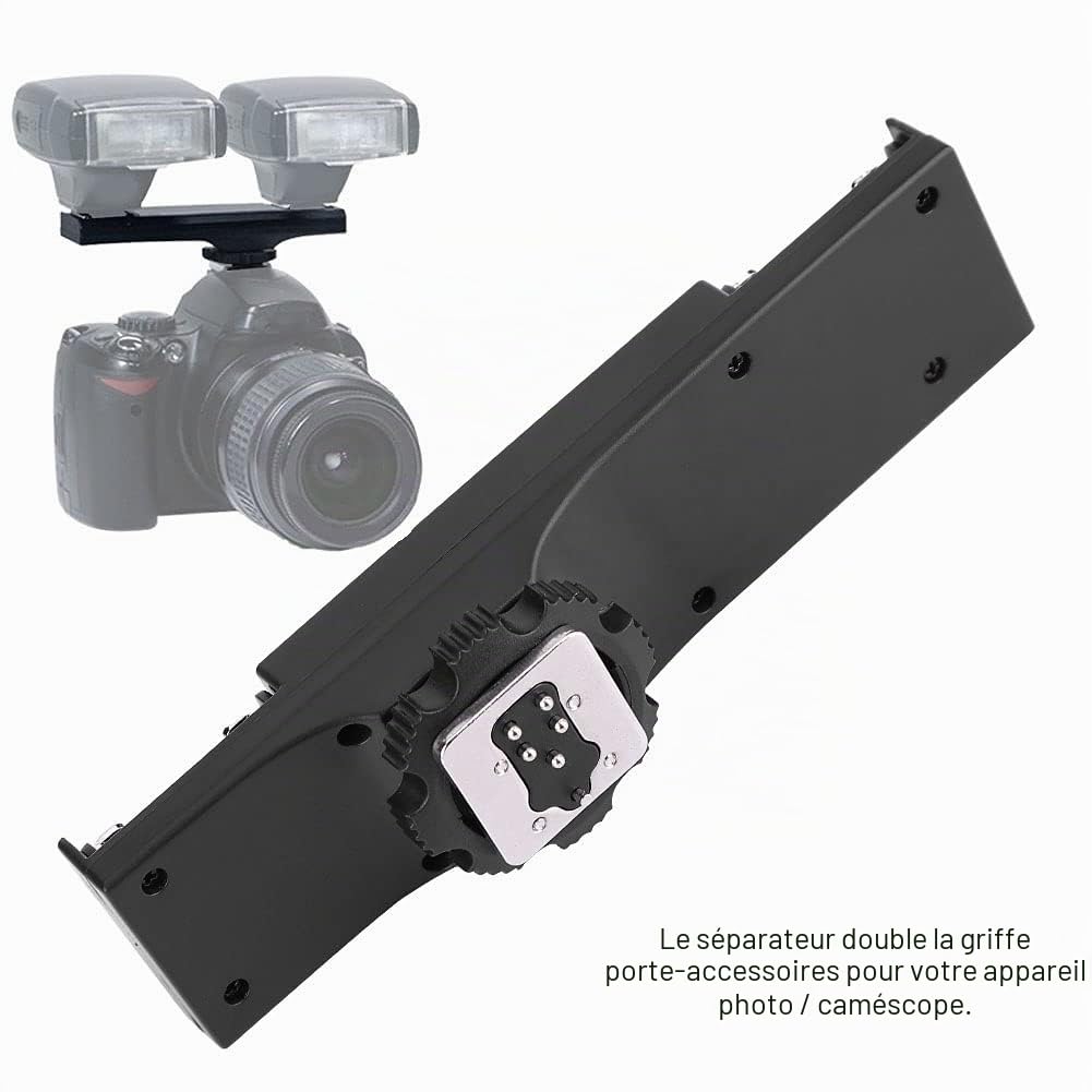 Topiky Support Adaptateur de répartiteur pour séparateur TTL Dual Hot Shoe Flash pour pour (pour )