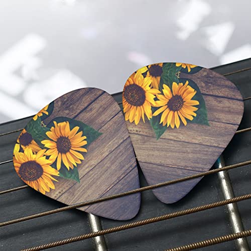 Médiators Guitare 12-Pack Tournesols Sur Un Vieux Médiators Guitare En Bois Pour Guitare Électrique Guitare Acoustique… - Les Beatles, Paul McCartney, John Lennon, RIngo Starr, George Harrison Médiators Guitare 12-Pack Tournesols Sur Un Vieux Médiators Guitare En Bois Pour Guitare Électrique Guitare Acoustique… – Image 7