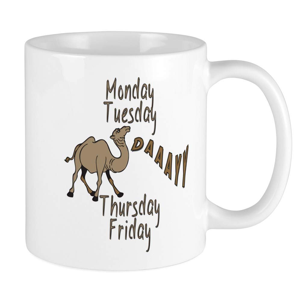 CafePress Hump Day Camel Weekdays Mug 11 oz (325 ml) Ceramic Coffee Mug