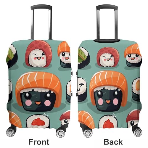 Travel Luggage Cover Elastic Suitcase Cover Sushi Luggage Covers Luggages Protector Covers for Travel Anti-Scratch Luggages Decorative Cover for Adult L3