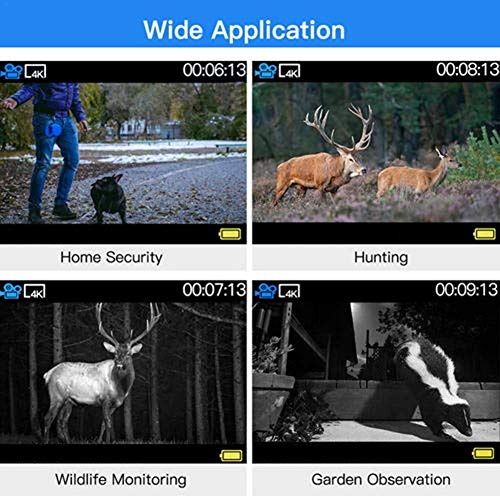 Caste Wildkamera Fotofalle 120 ° Weitwinkel 20MP 1080P Leuchtarme Infrarot-LEDs Mit Bewegungsmelder Nachtsicht… – Bild 7