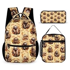 Sloth Backpack 1 With Lunch Bag Pencil Bag