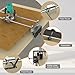 Router Sled, Slab Flattening Jig, DIY Woodworking Router Sled for Flattening Slabs with Height Adjustable (L-Carriages, Steel and Aluminum, 48 Inches)