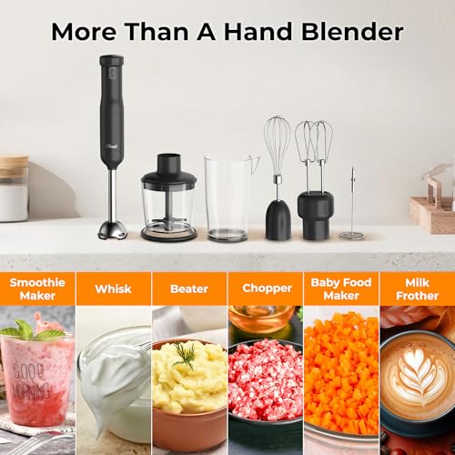 image for Rosewill 6-in-1 Multi-Speed Cordless Rechargeable Immersion Hand Blend