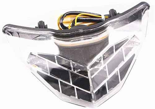Miniatura 2 de MZS Luz trasera para motocicleta, LED integrado intermitente transparente compatible con EX 300 EX300 2013-2017