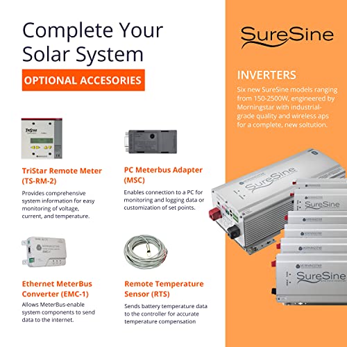 Morningstar Tristar 45A Pwm Solar Charge Controller 12V/24V/48V Batteries, Solar Panel Controller Battery Controller Solar Controller 12V 24V, Lowest Fail Rate Pwm Charge Controller For Solar Panels #TOP4